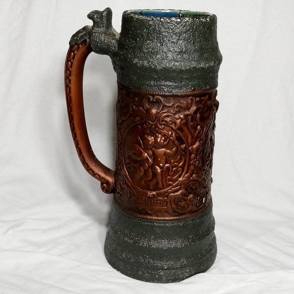 Atlantic Mold Cherub "Winter Joy" Ceramic Beer Stein 10" - Picture 8 of 8